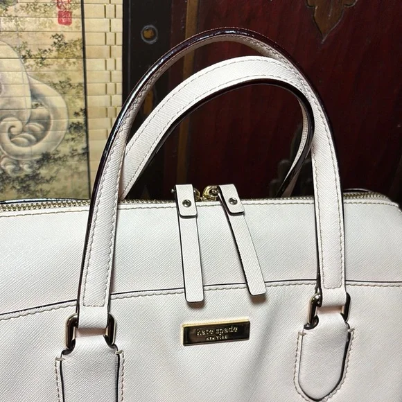 Kate Spade Satchel Blush Pink Safiano Leather w Detachable Strap 11”Lx8”Hx6”W - Picture 6 of 17